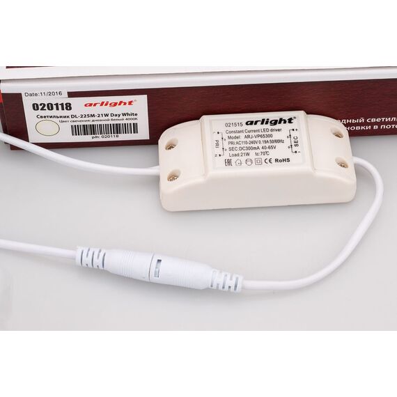 Arlight 020118 Светильник DL-225M-21W Day White (Arlight, IP40 Металл, 3 года) 020118, изображение 6