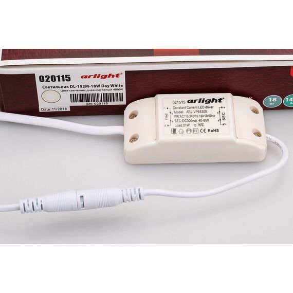 Arlight 020115 Светильник DL-192M-18W Day White (Arlight, IP40 Металл, 3 года) 020115, изображение 14