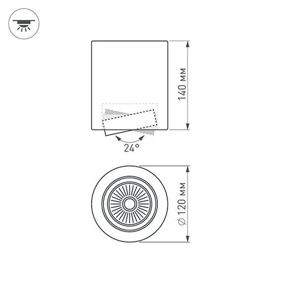 Arlight 021426 Светильник SP-FOCUS-R120-16W Day White (Arlight, IP20 Металл, 3 года) 021426, изображение 15