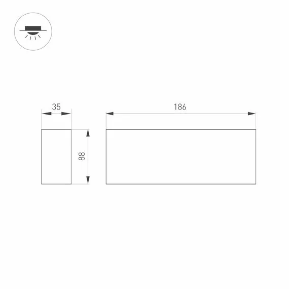 Arlight 031862 Светильник SP-ORIENT-SURFACE-TC-S186x35-15W Warm3000 (BK, 30 deg, 230V) (Arlight, IP20 Металл, 5 лет) 031862, изображение 7