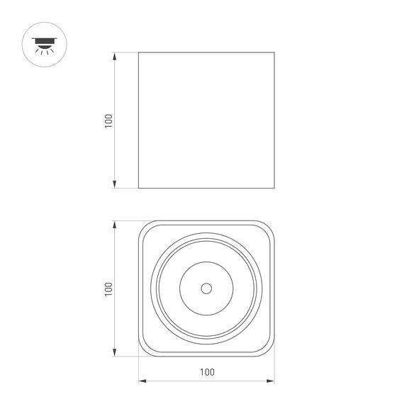 Arlight 036053 Светильник SP-CUBUS-S100x100-8W Day4000 (BK, 45 deg, 230V) (Arlight, IP20 Металл, 3 года) 036053, изображение 6