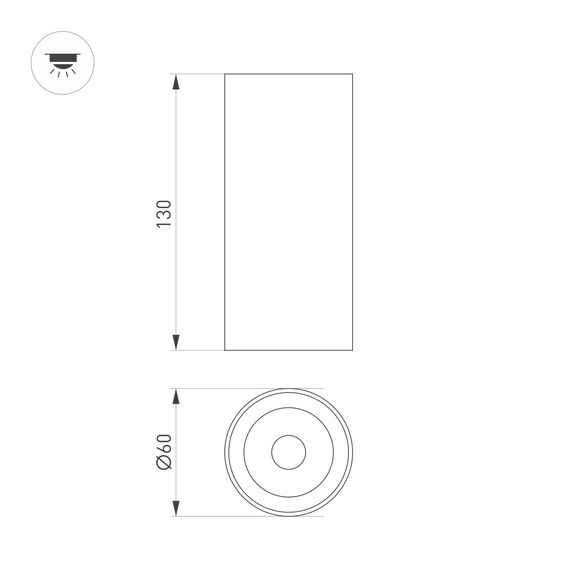 Arlight 052341 Светильник SP-GABI-SURFACE-R60-12W Warm3000 (BK, 60 deg, 230V) (Arlight, IP40 Металл, 5 лет) 052341, изображение 6