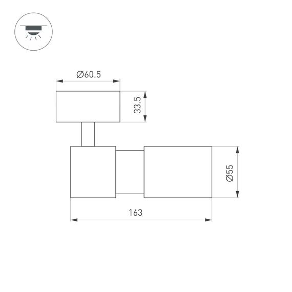 Arlight 051793 Светильник SP-ARTEMIS-SURFACE-FLAP-R55-12W Warm3000 (BK, 8-80 deg, 230V) (Arlight, IP20 Металл, 5 лет) 051793, изображение 11