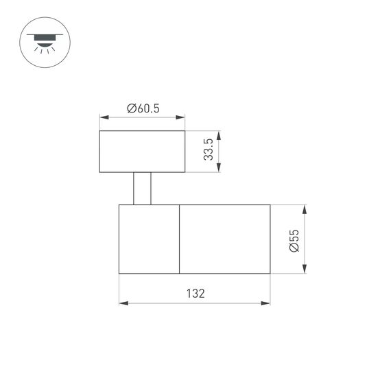 Arlight 051794 Светильник SP-ARTEMIS-SURFACE-FLAP-R55-12W Day4000 (BK, 8-80 deg, 230V) (Arlight, IP20 Металл, 5 лет) 051794, изображение 14