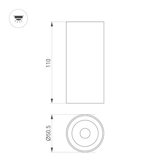 Arlight 050718 Светильник SP-GABI-SURFACE-R50-9W Warm3000 (BK, 36 deg, 230V) (Arlight, IP40 Металл, 5 лет) 050718, изображение 6