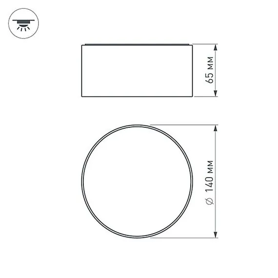 Arlight 022226 Светильник SP-RONDO-140A-18W Warm White (Arlight, IP40 Металл, 3 года) 022226, изображение 15