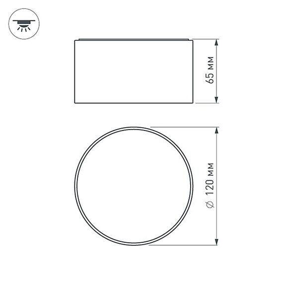 Arlight 022224 Светильник SP-RONDO-120A-12W Day White (Arlight, IP40 Металл, 3 года) 022224, изображение 14