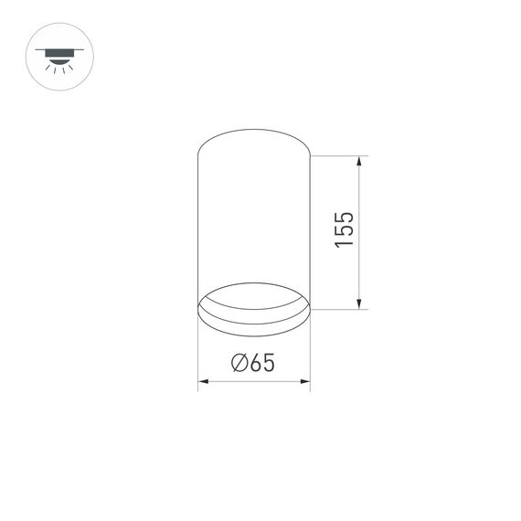 Arlight 027506 Светильник SP-POLO-SURFACE-R65-8W Warm3000 (BK-BK, 40 deg) (Arlight, IP20 Металл, 5 лет) 027506, изображение 15