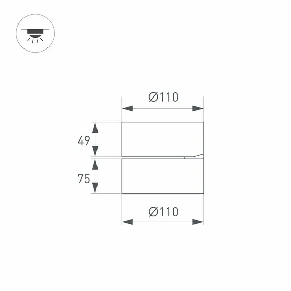 Arlight 026482 Светильник SP-RONDO-FLAP-R110-25W Warm3000 (BK, 110 deg) (Arlight, IP40 Металл, 3 года) 026482, изображение 15