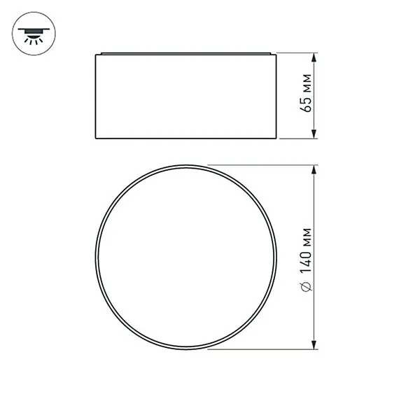 Arlight 022237 Светильник SP-RONDO-140B-18W Day White (Arlight, IP40 Металл, 3 года) 022237, изображение 15