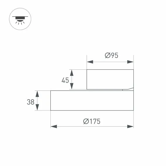 Arlight 028163 Светильник SP-RONDO-FLAP-R175-16W Day4000 (BK, 110 deg) (Arlight, IP40 Металл, 3 года) 028163, изображение 13