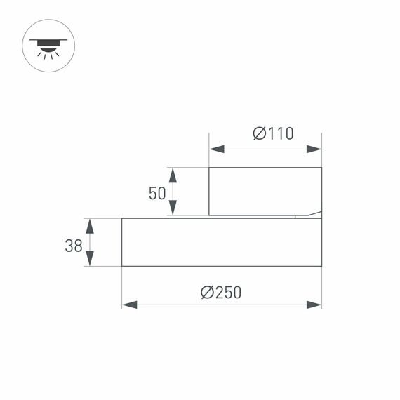Arlight 028168 Светильник SP-RONDO-FLAP-R250-30W Day4000 (WH, 110 deg) (Arlight, IP40 Металл, 3 года) 028168, изображение 14