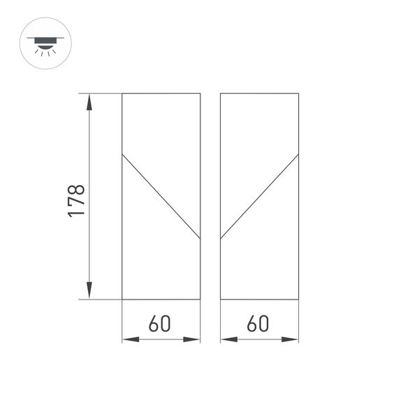 Arlight 026767(1) Светильник SP-TWIST-SURFACE-S60x60-12W Day4000 (WH-BK, 30 deg) (Arlight, IP40 Металл, 3 года) 026767(1), изображение 14