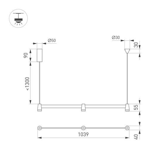 Arlight 036593 Светильник SP-ELIZEO-S1000-16W Warm3000 (WH, 35 deg, 230V) (Arlight, IP20 Металл, 3 года) 036593, изображение 9