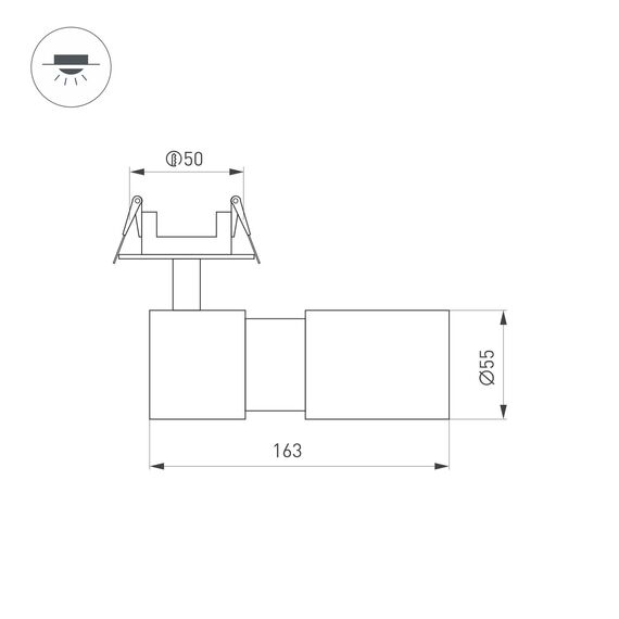 Arlight 051798 Светильник LGD-ARTEMIS-BUILT-FLAP-R55-12W Day4000 (WH, 8-80 deg, 230V) (Arlight, IP20 Металл, 5 лет) 051798, изображение 14