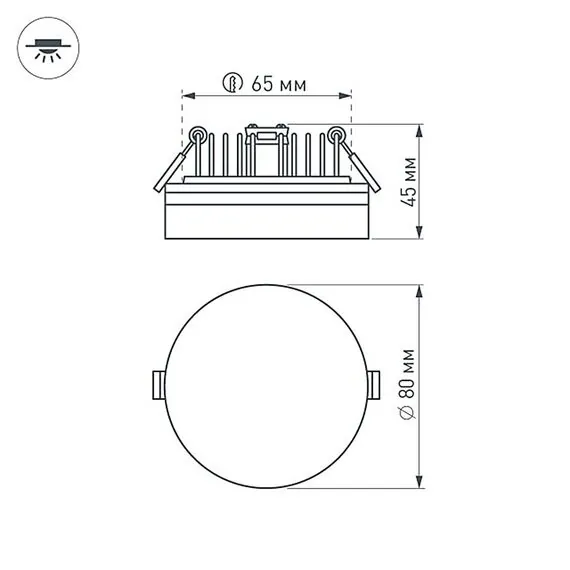 Arlight 020809 Светильник LTD-80R-Opal-Roll 5W Warm White (Arlight, IP40 Пластик, 3 года) 020809, изображение 13
