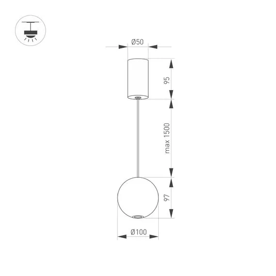 Arlight 032765 Светильник SP-ELEMENTA-ORB-R100-9W Warm3000 (WH, 39 deg, 230V) (Arlight, IP40 Металл, 3 года) 032765, изображение 12