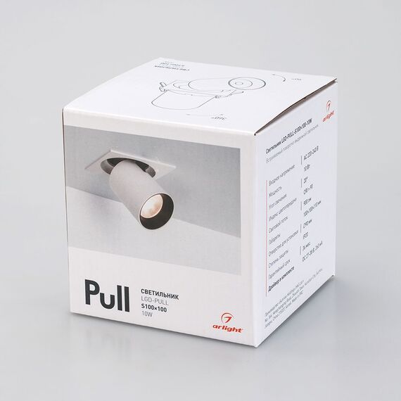 Arlight 026195 Светильник LGD-PULL-S100x100-10W White6000 (WH, 20 deg) (Arlight, IP20 Металл, 3 года) 026195, изображение 14