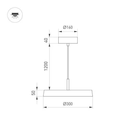 Arlight 033920(1) Светильник SP-ELEGANT-R300-17W Day4000 (BK, 120 deg, 230V) (Arlight, IP20 Металл, 3 года) 033920(1), изображение 6