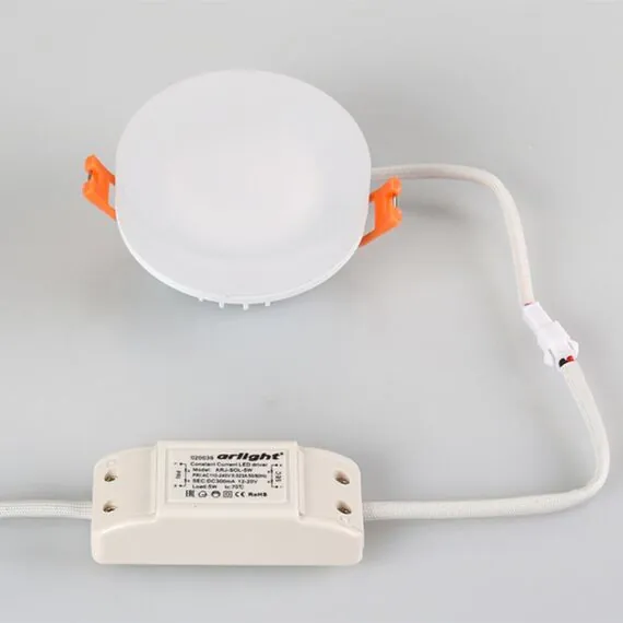 Arlight 020809 Светильник LTD-80R-Opal-Roll 5W Warm White (Arlight, IP40 Пластик, 3 года) 020809, изображение 3