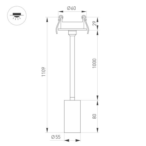 Arlight 045201 Светильник LGD-PERISCOPE-R55-9W Day4000 (WH, 24 deg, 230V) (Arlight, IP40 Металл, 5 лет) 045201, изображение 8