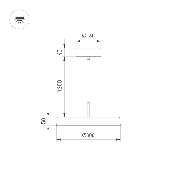 Arlight 033914(1) Светильник SP-ELEGANT-R300-17W Warm3000 (WH, 120 deg, 230V) (Arlight, IP20 Металл, 3 года) 033914(1), изображение 7