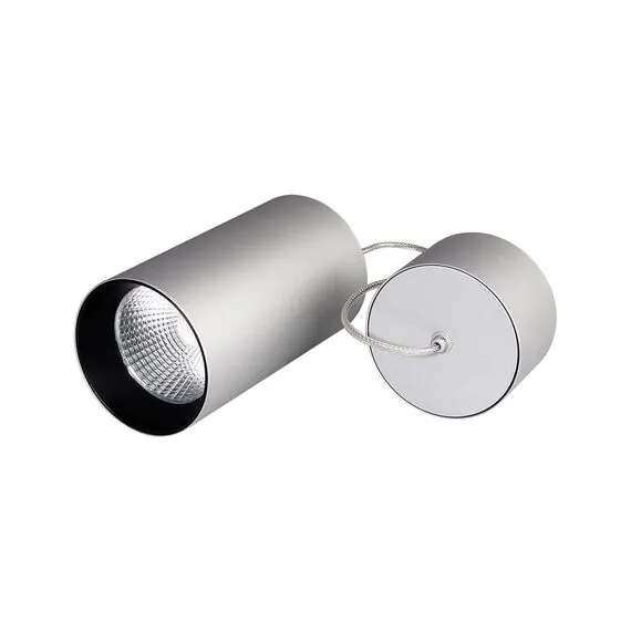 Arlight 022966 Светильник подвесной SP-POLO-R85-2-15W Day White 40deg (Silver, Black Ring) (Arlight, IP20 Металл, 3 года) 022966