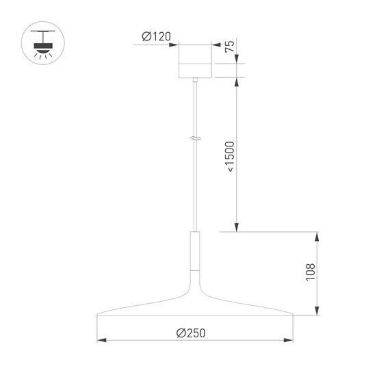 Arlight 035998 Светильник SP-FIORE-R250-8W Day4000 (BK, 120 deg, 230V) (Arlight, IP20 Металл, 3 года) 035998, изображение 7