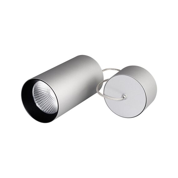 Arlight 022966 Светильник подвесной SP-POLO-R85-2-15W Day White 40deg (Silver, Black Ring) (Arlight, IP20 Металл, 3 года) 022966
