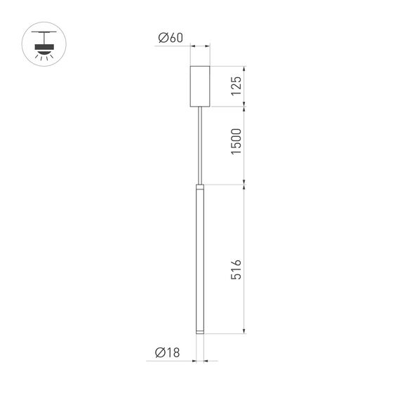 Arlight 039532 Светильник SP-JEDI-HANG-R18-6W Warm3000 (WH, 360 deg, 230V) (Arlight, IP20 Пластик, 3 года) 039532, изображение 7