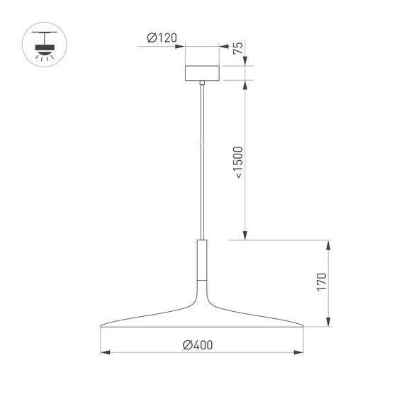Arlight 036002 Светильник SP-FIORE-R400-13W Day4000 (BK, 120 deg, 230V) (Arlight, IP20 Металл, 3 года) 036002, изображение 8