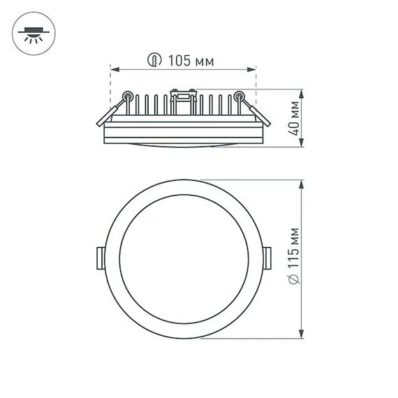 Arlight 020709 Светодиодная панель LTD-115SOL-15W Day White (Arlight, IP44 Пластик, 3 года) 020709, изображение 13