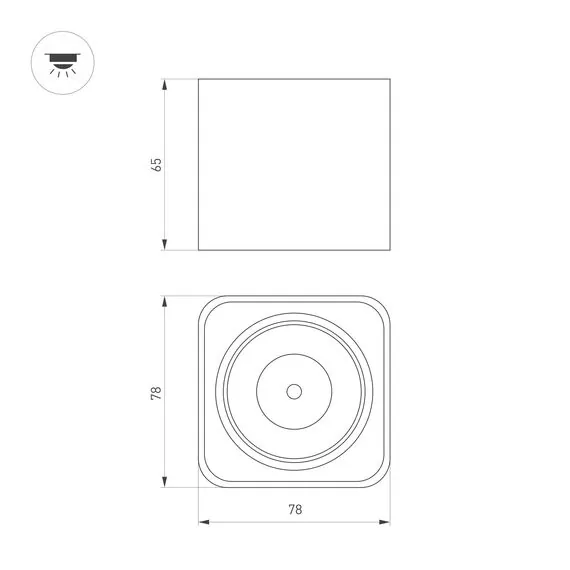 Arlight 046632 Светильник SP-DICE-S78x78-10W Warm3000 (BK, 24 deg, 230V) (Arlight, IP54 Металл, 5 лет) 046632, изображение 10