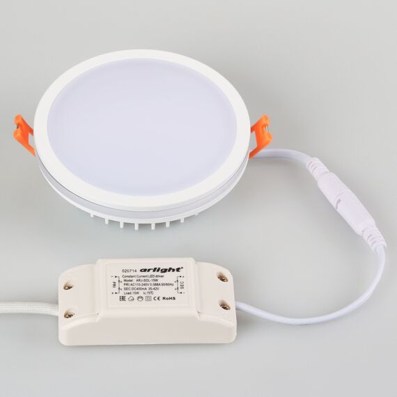 Arlight 020708 Светодиодная панель LTD-115SOL-15W Warm White (Arlight, IP44 Пластик, 3 года) 020708, изображение 4