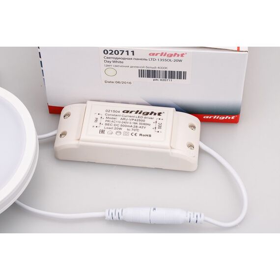 Arlight 020711 Светодиодная панель LTD-135SOL-20W Day White (Arlight, IP44 Пластик, 3 года) 020711, изображение 8