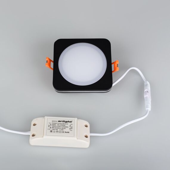 Arlight 022008 Светодиодная панель LTD-96x96SOL-BK-10W Day White (Arlight, IP44 Пластик, 3 года) 022008, изображение 6