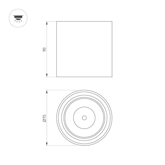 Arlight 039376 Светильник SP-SALT-R75-8W Day4000 (WH-BK, 40 deg, 230V) (Arlight, IP44 Металл, 5 лет) 039376, изображение 6