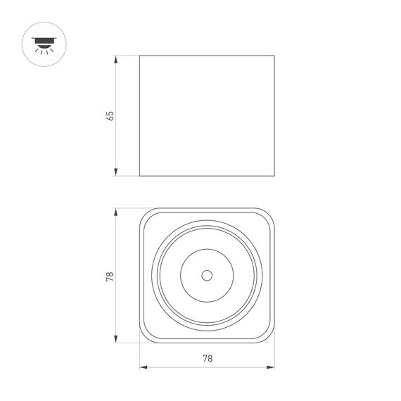 Arlight 046632 Светильник SP-DICE-S78x78-10W Warm3000 (BK, 24 deg, 230V) (Arlight, IP54 Металл, 5 лет) 046632, изображение 10