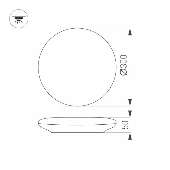 Arlight 030162 Светильник CL-FRISBEE-MOTION-R300-18W Warm3000 (WH, 180 deg, 230V) (Arlight, IP54 Пластик, 3 года) 030162, изображение 10