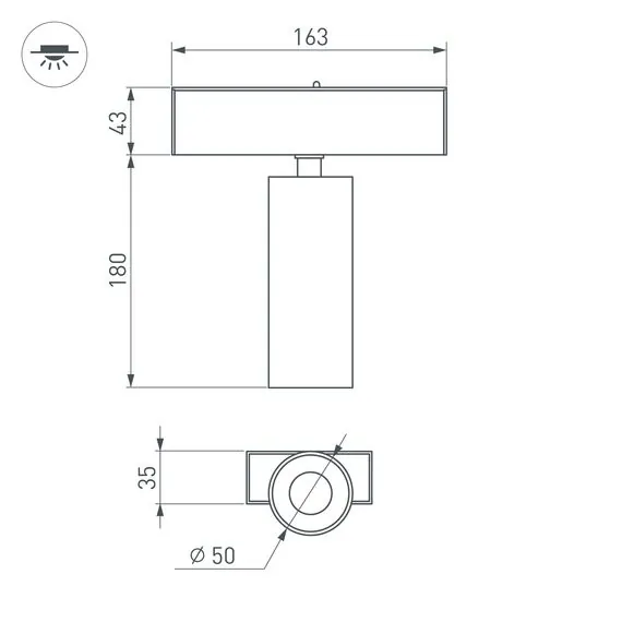 Arlight 046595 Светильник MAG-SPOT-45-R65-18W Warm3000 (BK, 36 deg, 24V, DALI) (Arlight, IP20 Металл, 3 года) 046595, изображение 9