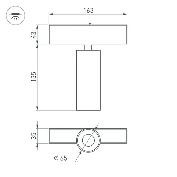 Arlight 046591 Светильник MAG-SPOT-45-R85-12W Warm3000 (WH, 36 deg, 24V, DALI) (Arlight, IP20 Металл, 3 года) 046591, изображение 9