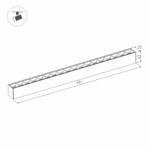 Arlight 032649 Светильник MAG-LASER-45-L480-27W Day4000 (BK, 36 deg, 24V) (Arlight, IP20 Металл, 3 года) 032649, изображение 8