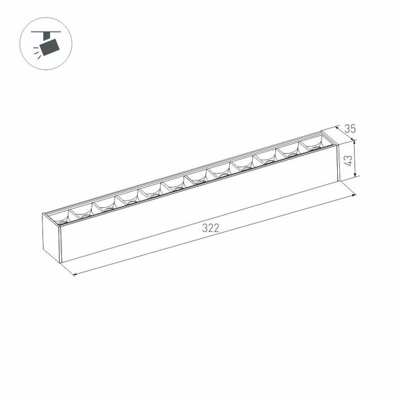 Arlight 026939 Светильник MAG-LASER-45-L320-12W Warm3000 (WH, 15 deg, 24V) (Arlight, IP20 Металл, 3 года) 026939, изображение 11