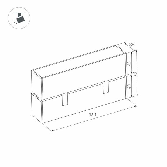 Arlight 026968 Светильник MAG-LASER-FOLD-45-S160-6W Warm3000 (WH, 15 deg, 24V) (Arlight, IP20 Металл, 3 года) 026968, изображение 9