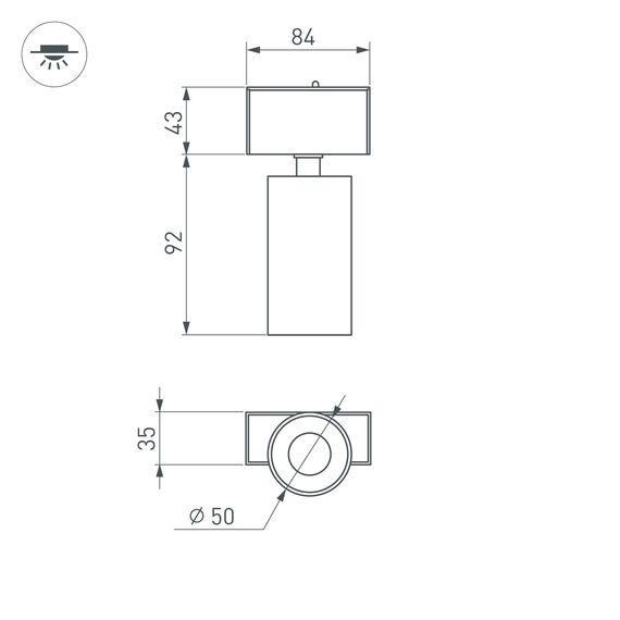 Arlight 026967 Светильник MAG-SPOT-45-R85-7W Day4000 (BK, 24 deg, 24V) (Arlight, IP20 Металл, 3 года) 026967, изображение 6