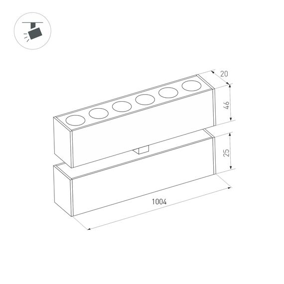 Arlight 034233 Светильник MAG-DOTS-FOLD-25-S1004-30W Day4000 (BK, 30 deg, 24V) (Arlight, IP20 Металл, 3 года) 034233, изображение 10