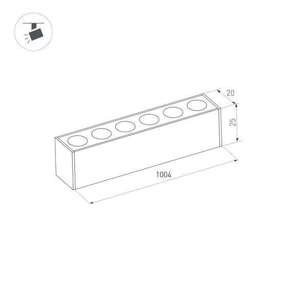 Arlight 034211 Светильник MAG-DOTS-25-L1000-30W Warm3000 (BK, 30 deg, 24V) (Arlight, IP20 Металл, 3 года) 034211, изображение 13