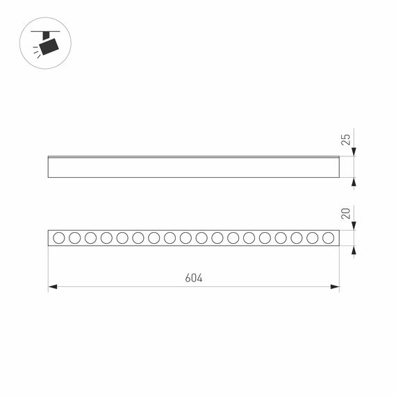 Arlight 033236 Светильник MAG-DOTS-25-L600-18W Day4000 (BK, 30 deg, 24V) (Arlight, IP20 Металл, 3 года) 033236, изображение 7