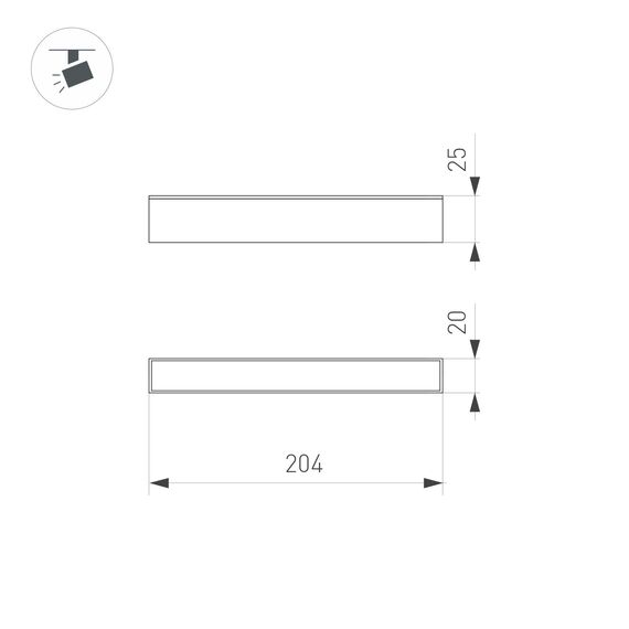 Arlight 046331 Светильник MAG-FLAT-25-L200-6W Day4000 (BK, 100 deg, 24V, DALI) (Arlight, IP20 Металл, 3 года) 046331, изображение 15