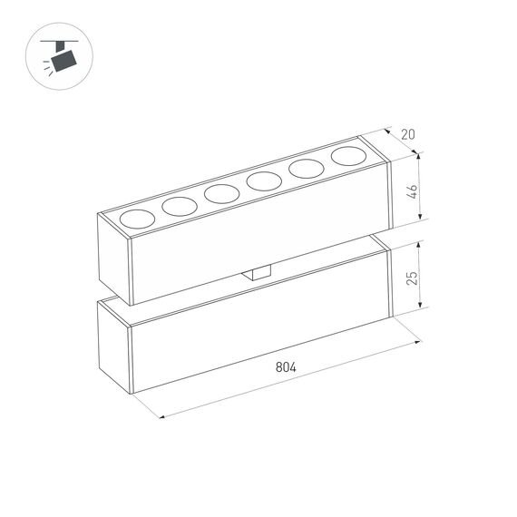 Arlight 034231 Светильник MAG-DOTS-FOLD-25-S800-24W Day4000 (BK, 30 deg, 24V) (Arlight, IP20 Металл, 3 года) 034231, изображение 9